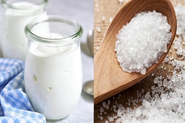 Muối biển và sữa tươi